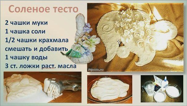 Солёное тесто для лепки поделки — рецепт и примеры 