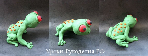 Лягушка из пластилина своими руками с фото и видео