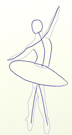 как нарисовать балерину карандашом 