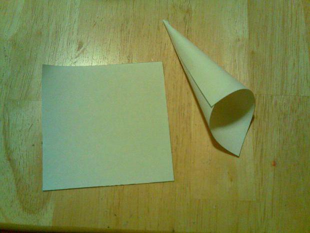 как сделать конус из бумаги для елки фото 