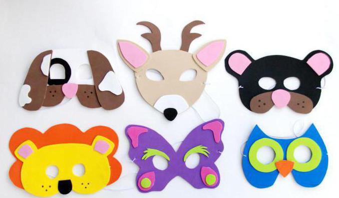 новогодние маски своими руками для детей