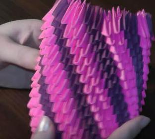 Модульное оригами. ваза. схема