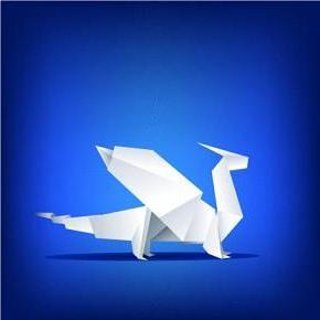 оригами дракон