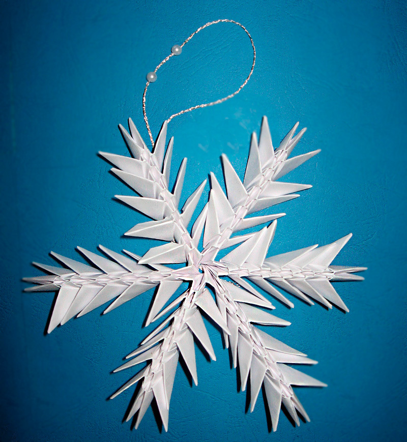 Снежинка оригами, фото2