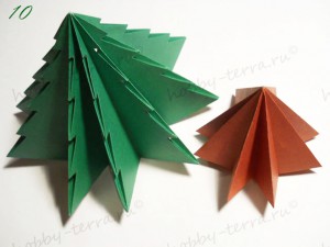 Новогодняя-оригами-елка-10