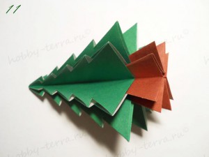 Новогодняя-оригами-елка-11