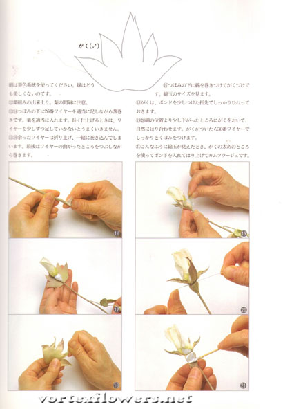 Как сделать подклейку для розы из ткани