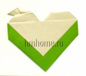 Сердце оригами с карманом