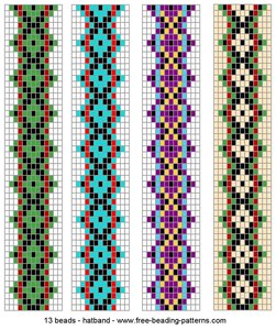 браслеты из бисера схемы плетения