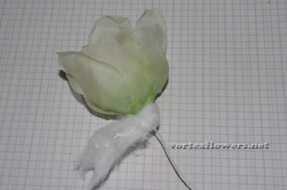 Роза из ткани своими руками, выкройка (схема) розы.