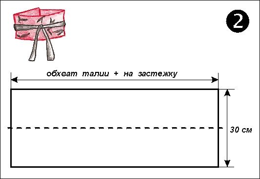 Японский корсетный пояс ОБИ: шьем сами