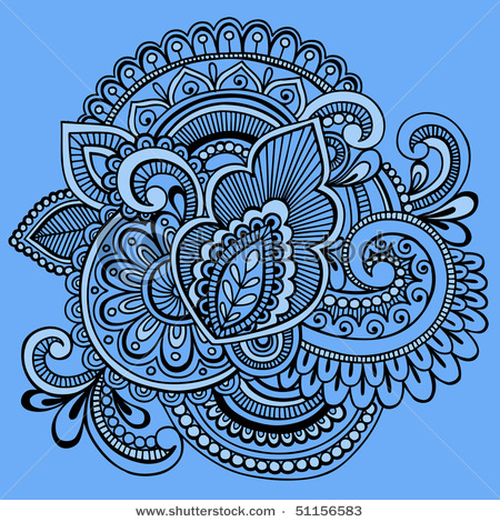 stock-vector-hand-drawn-intricate-mehndi-henna-tattoo-paisley-doodle-vector-illustration-on-blue-background-51156583 (450x470, 167Kb)