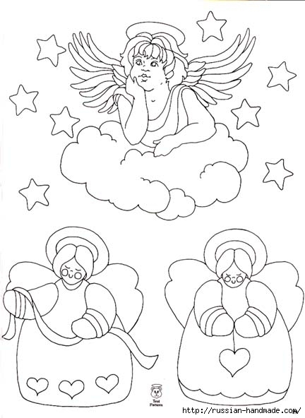 трафареты ангелов (38) (432x592, 115Kb)