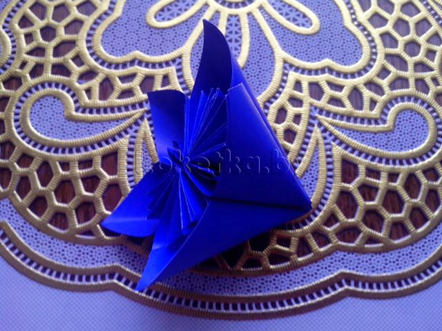 Оригами объемный цветок. Мастер класс