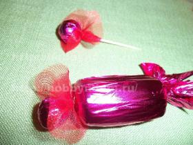  (13) МК. Как сделать букет из конфет Малинка