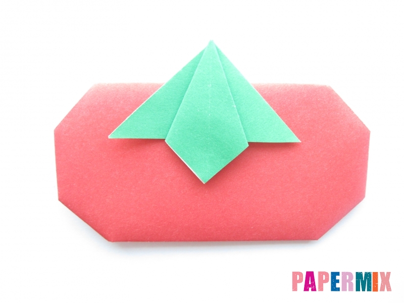 Как сделать помидор из бумаги (оригами) своими руками - шаг 13