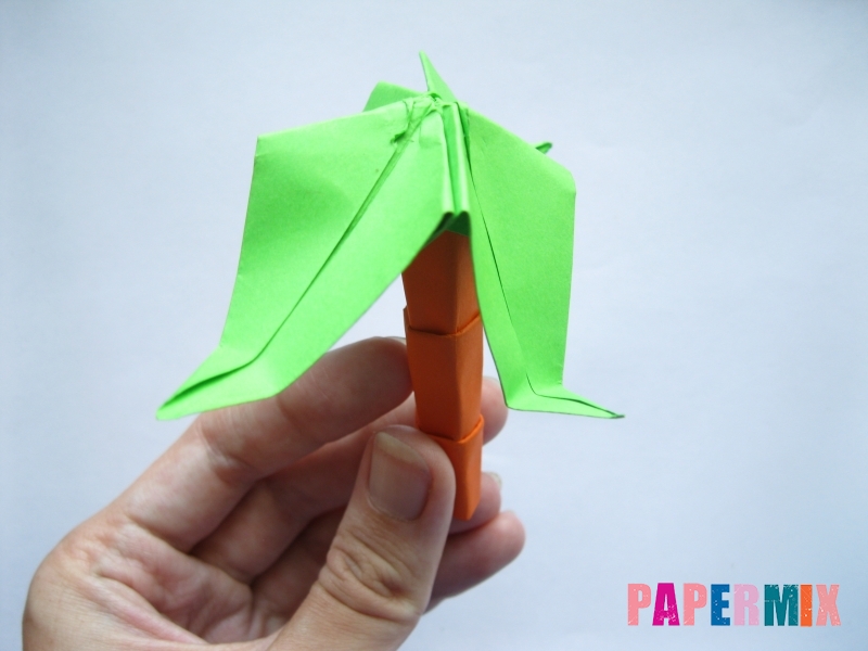 Как сделать пальму из бумаги (оригами) поэтапно - шаг 19