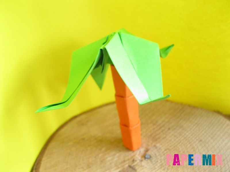 Как сделать пальму из бумаги (оригами) поэтапно - шаг 20