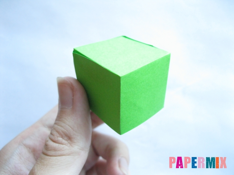 Как сделать объемный квадрат из бумаги поэтапно - шаг 6
