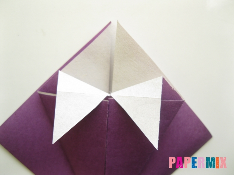 Как сделать платье из бумаги (оригами) своими руками - шаг 11