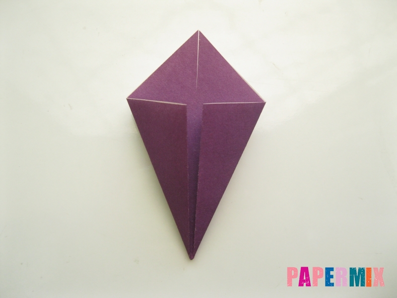 Как сделать платье из бумаги (оригами) своими руками - шаг 14