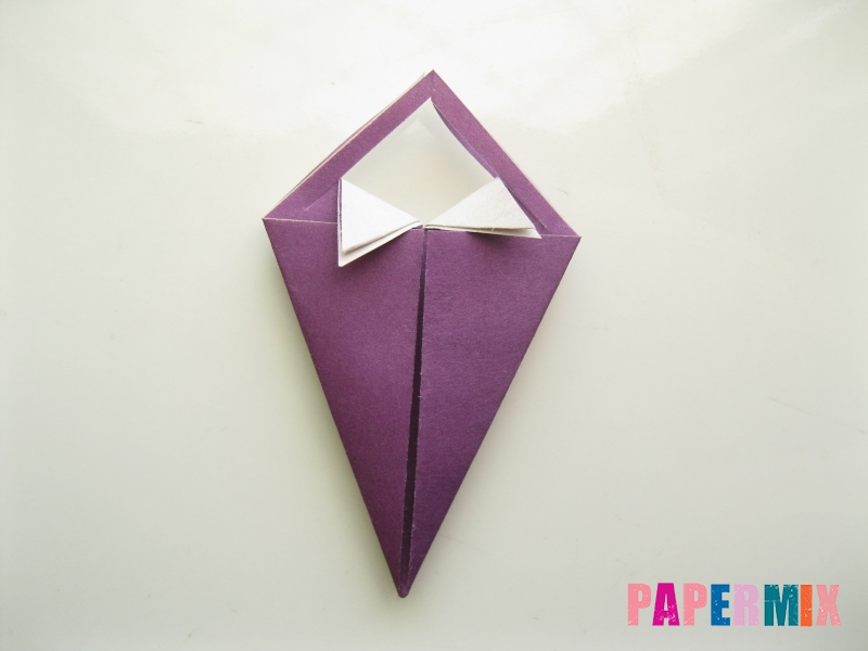 Как сделать платье из бумаги (оригами) своими руками - шаг 16
