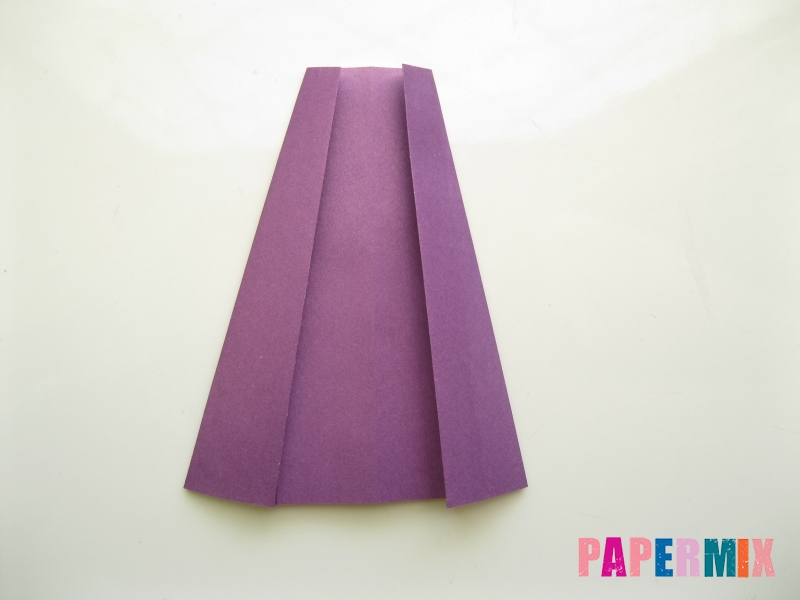 Как сделать платье из бумаги (оригами) своими руками - шаг 23