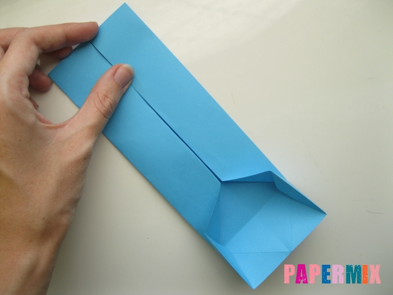 Как сделать рубашка с галстуком из бумаги (оригами) - шаг 12
