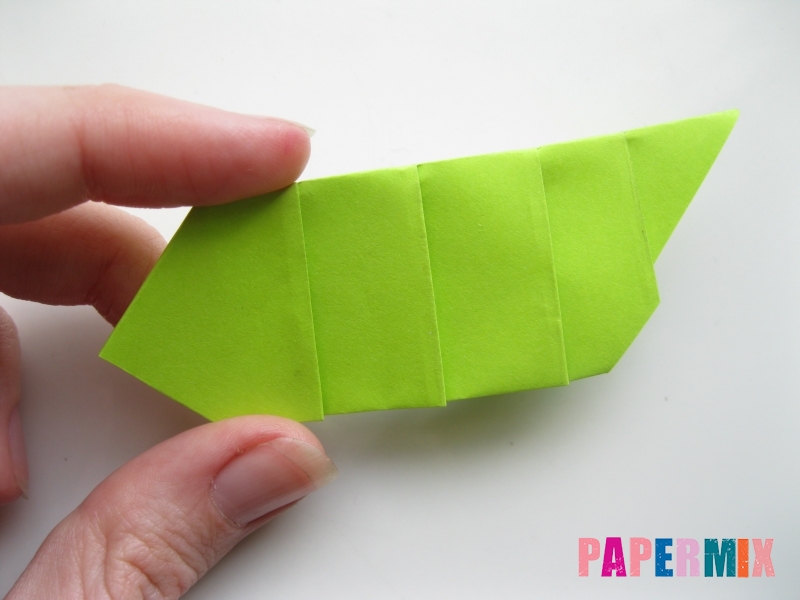 Как сделать гусеницу из бумаги (оригами) инструкция с фото - шаг 8