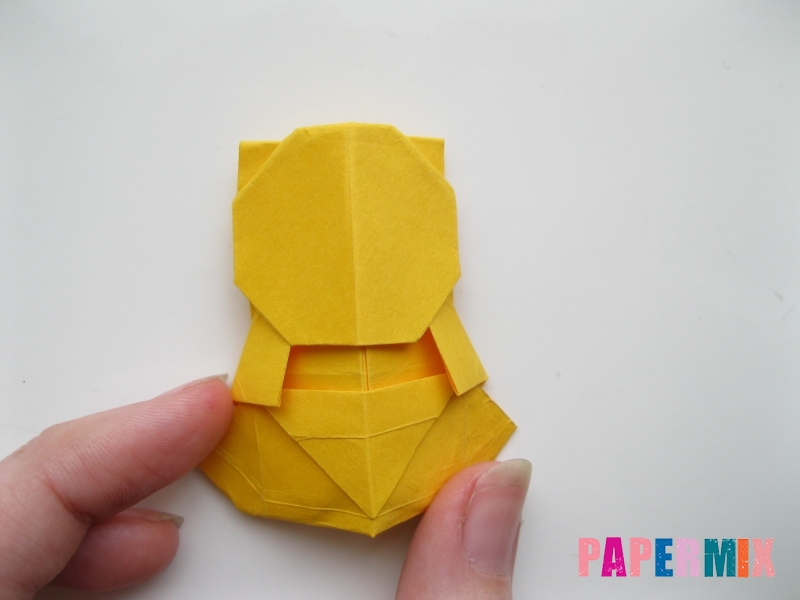 Как сделать медведя из бумаги (оригами) своими руками - шаг 17