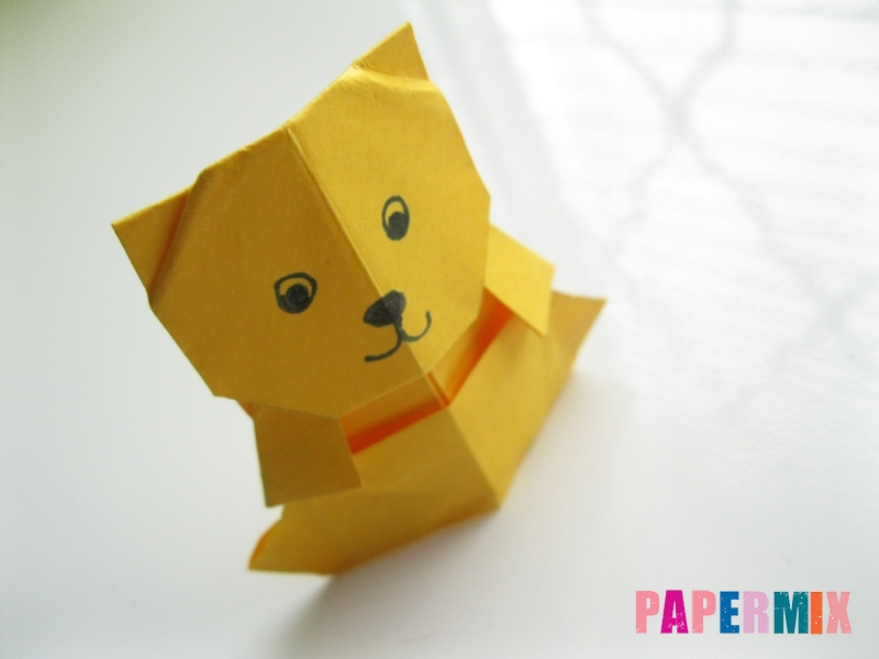 Как сделать медведя из бумаги (оригами) своими руками - шаг 19