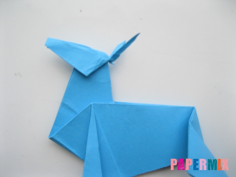 Как сделать оленя из бумаги (оригами) поэтапно - шаг 16