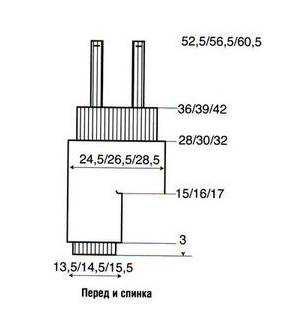 Полукомбинезон вязаный спицами выкройка