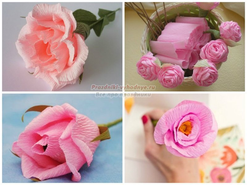 Квіти з гофрованого паперу своїми руками: майстер класи з фото