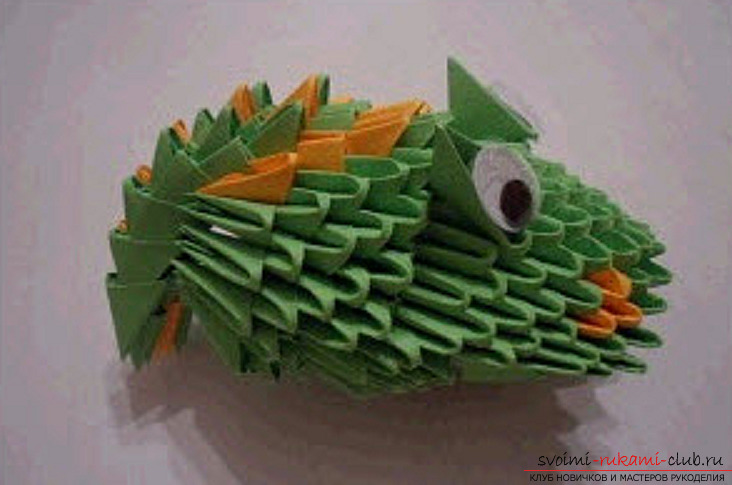 модульное оригами дракон. Фото №96