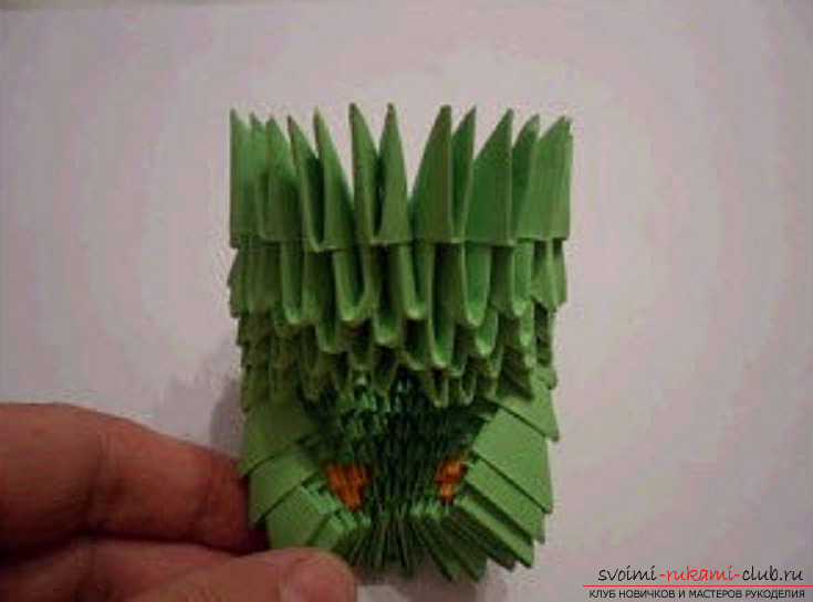 модульное оригами дракон. Фото №83
