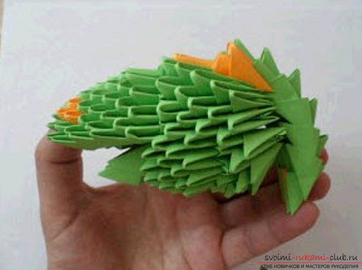модульное оригами дракон. Фото №94
