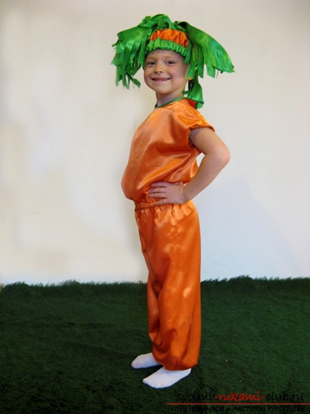 Детский карнавальный костюм «морковка». Фото №1