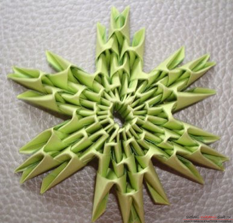 Модульное оригами елка. Фото №26