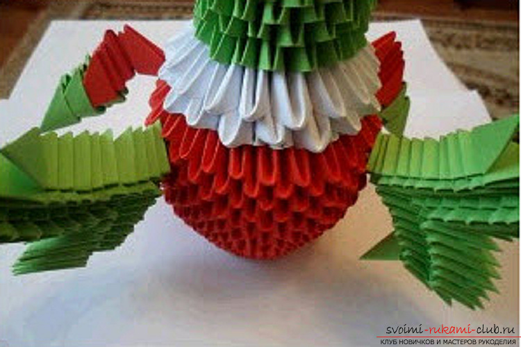 модульное оригами дракон. Фото №63