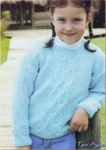 Пуловер для девочки 5 лет