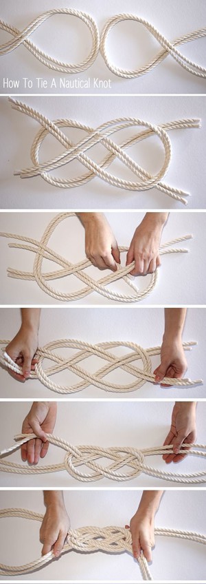 Пояс в этно-стиле из верёвки