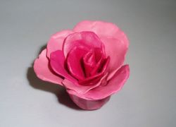 как сделать из пластилина розу 6