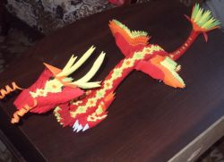 Модульное оригами - дракон