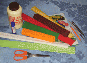 ежик из гофрированной бумаги 1