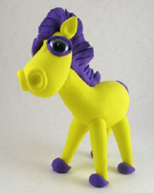 как слепить из пластилина лошадь 10