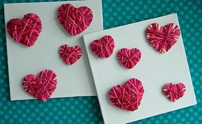 Панно из сердечек