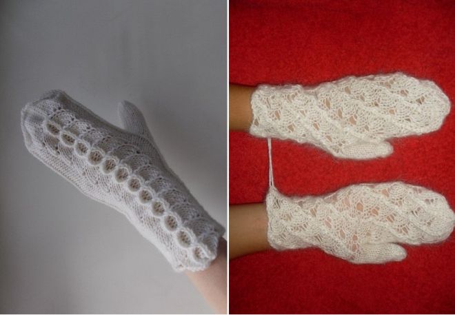 вязаные варежки 23