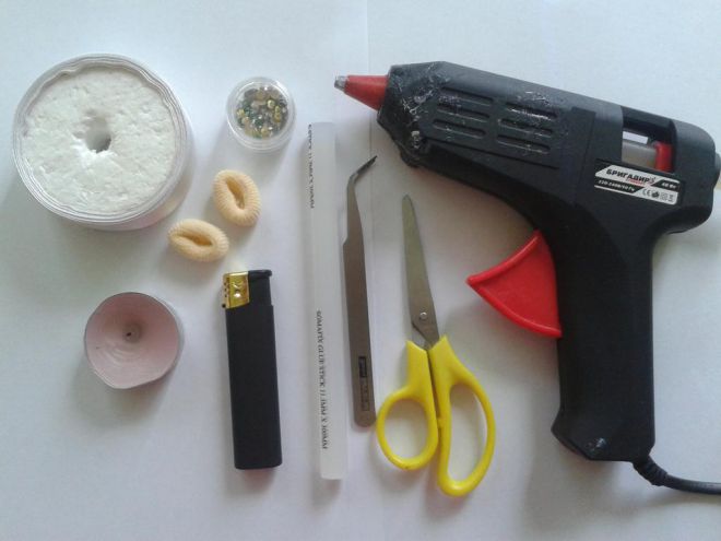 ромашка канзаши 1