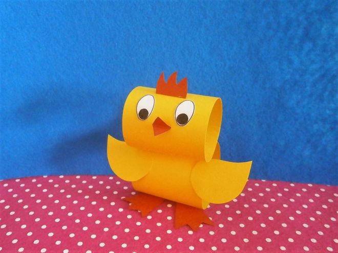 Цыпленок из бумаги своими руками - поделка